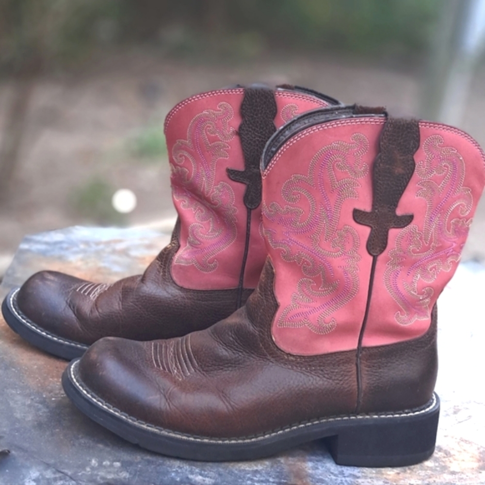 ARIAT Pink Cowboy Boots